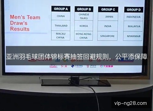 亚洲羽毛球团体锦标赛抽签回避规则，公平添保障